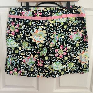 Women’s Bamboo Traders Sealife patterned skirt - trimmed in pink ribbon